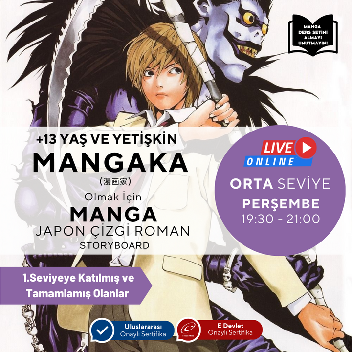 Japanese Comic Book (MANGA) Storyboard for Becoming a Mangaka (Intermediate)