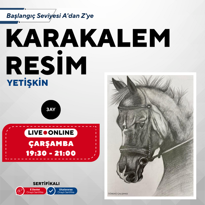 Charcoal Drawing (Adult)