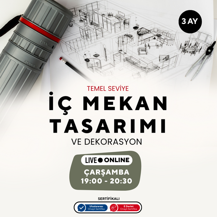 İç Mekan Tasarımı ve Dekorasyonu  (Temel Seviye)