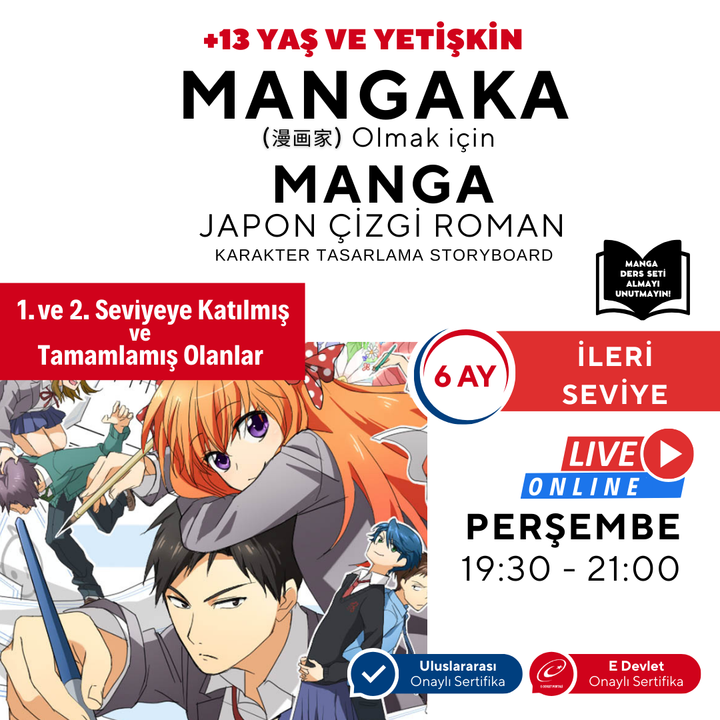 Japanese Comic Book (MANGA) Storyboard for Becoming a Mangaka (Advanced)