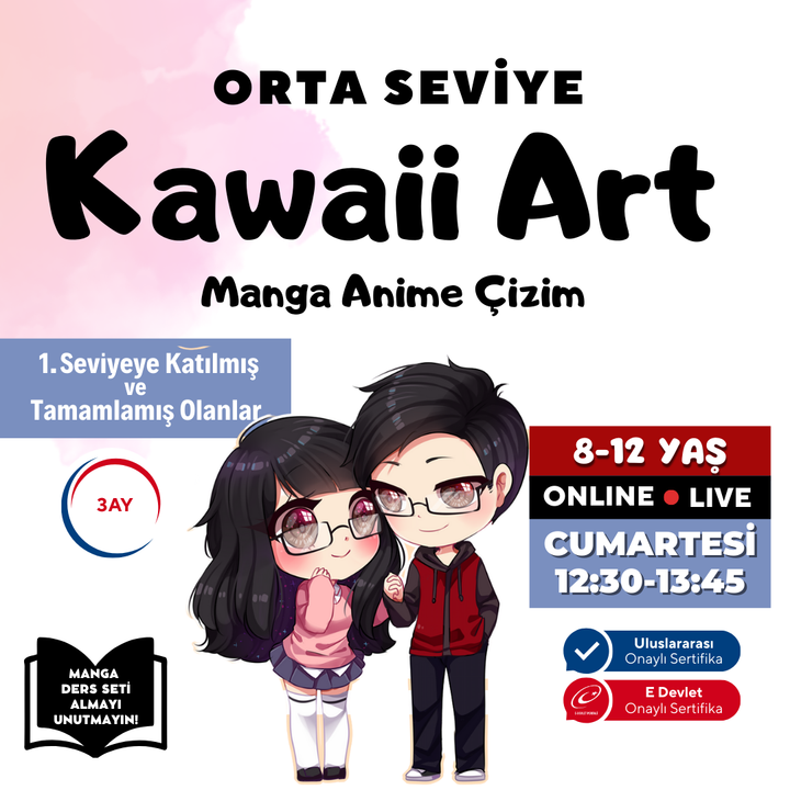 Kawaii Art Drawing Intermediate Level (8-12 Years Old)