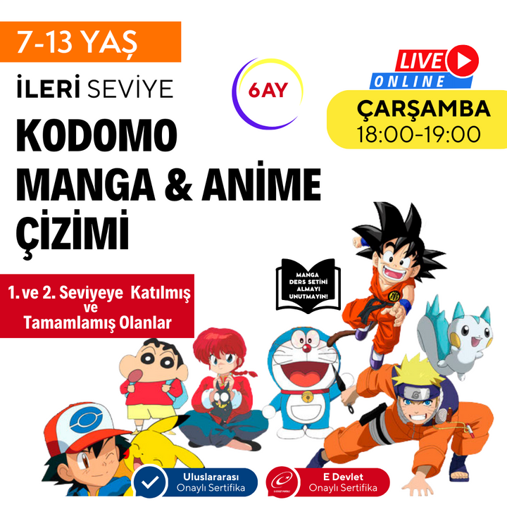 Kodomo Manga &amp; Anime Drawing (7-13 Years Old) - Advanced Level
