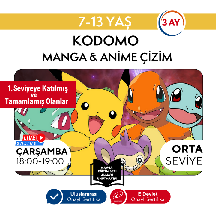Kodomo Manga &amp; Anime Drawing (7-13 Years Old) - Intermediate Level