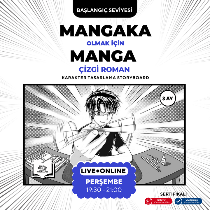 Japanese Comic (MANGA) Storyboard for Becoming a Mangaka