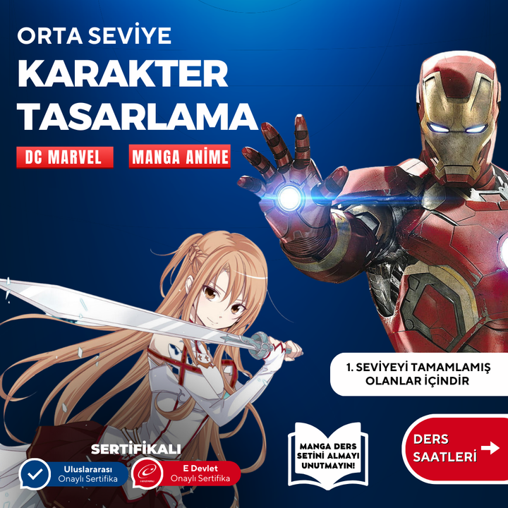 Character Design (Ages 9-15)(Intermediate Level) - Face to Face