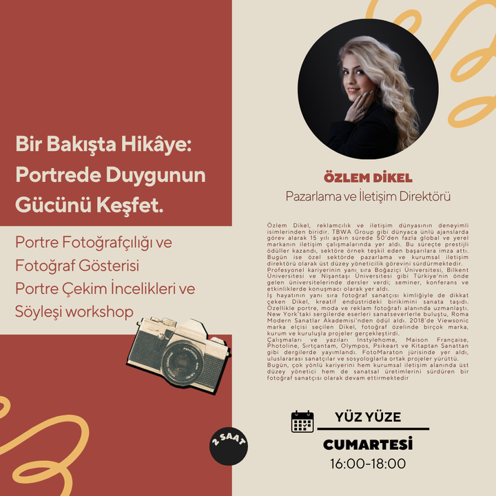 Portre Çekim İncelikleri ve Söyleşi Workshop