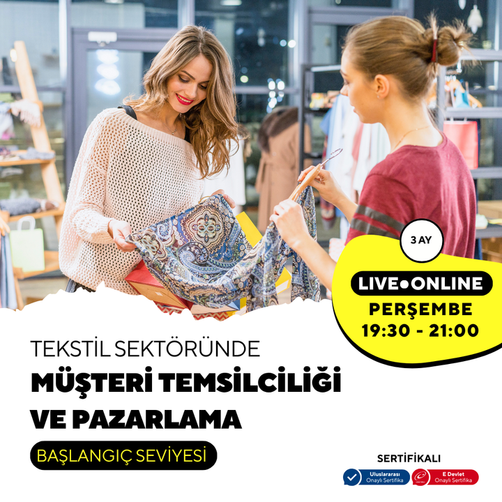 Customer Service and Marketing (Textile Industry) - Online