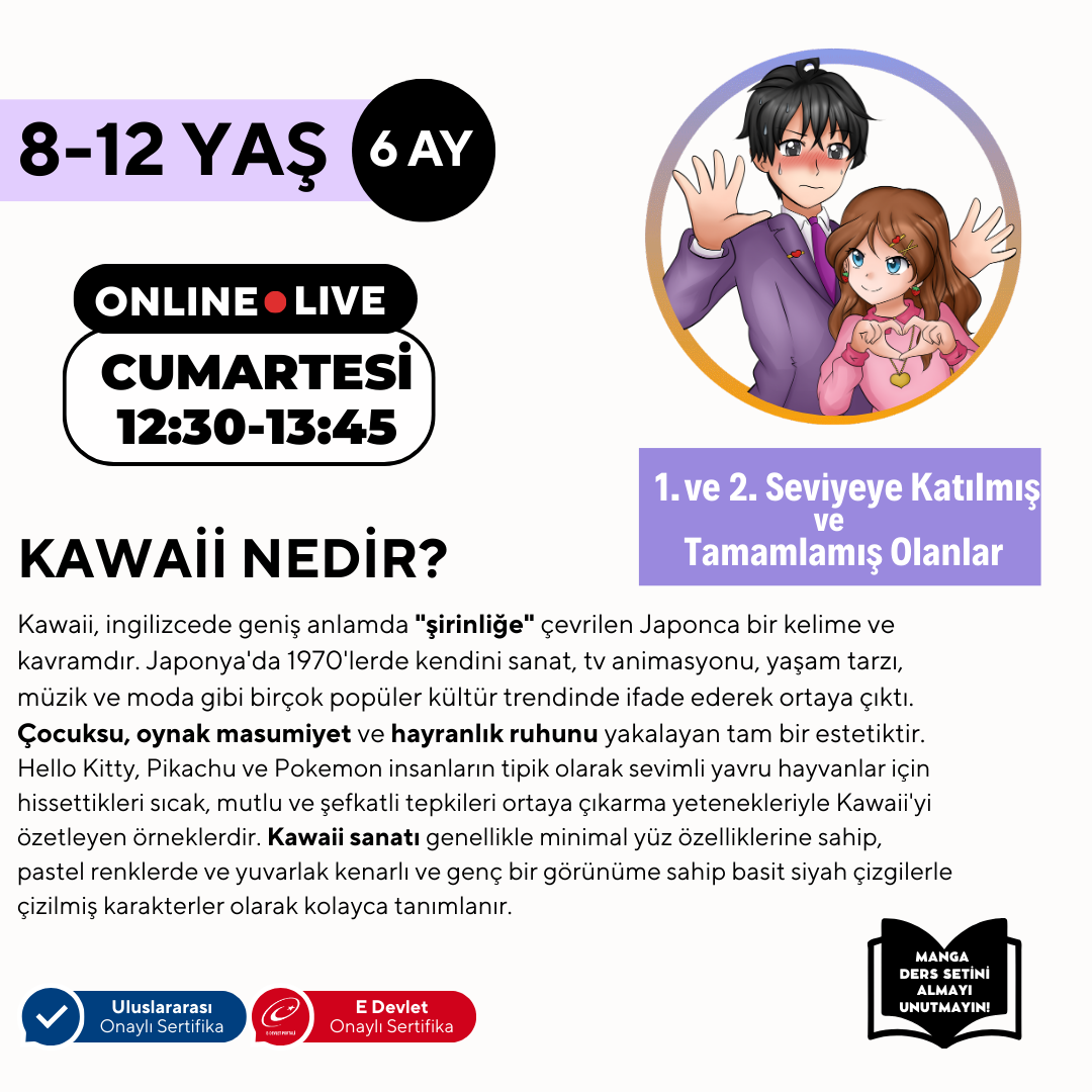 Kawaii Art Drawing Advanced Level (8-12 Years Old)