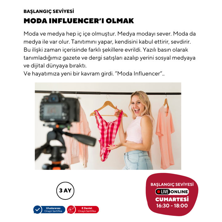 Becoming a Fashion Influencer (Online)