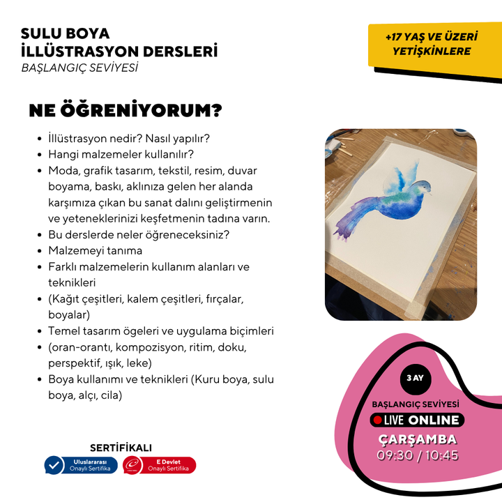 Watercolor Illustration (Adult)