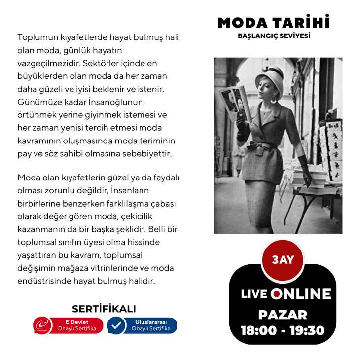 Fashion History + Ages 15 and up