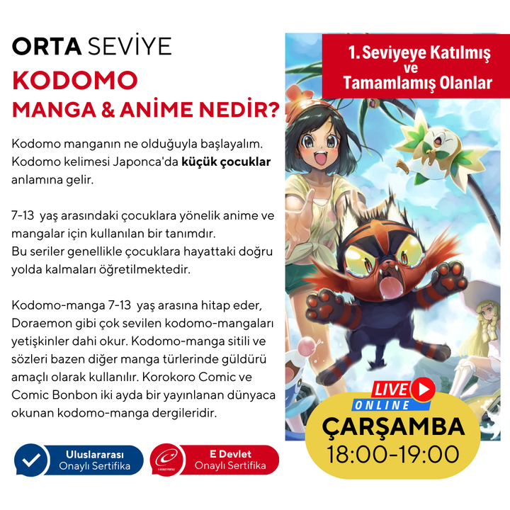 Kodomo Manga &amp; Anime Drawing (7-13 Years Old) - Intermediate Level