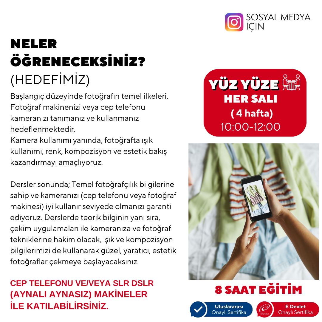 Basic Photography Lessons for Social Media - Face to Face