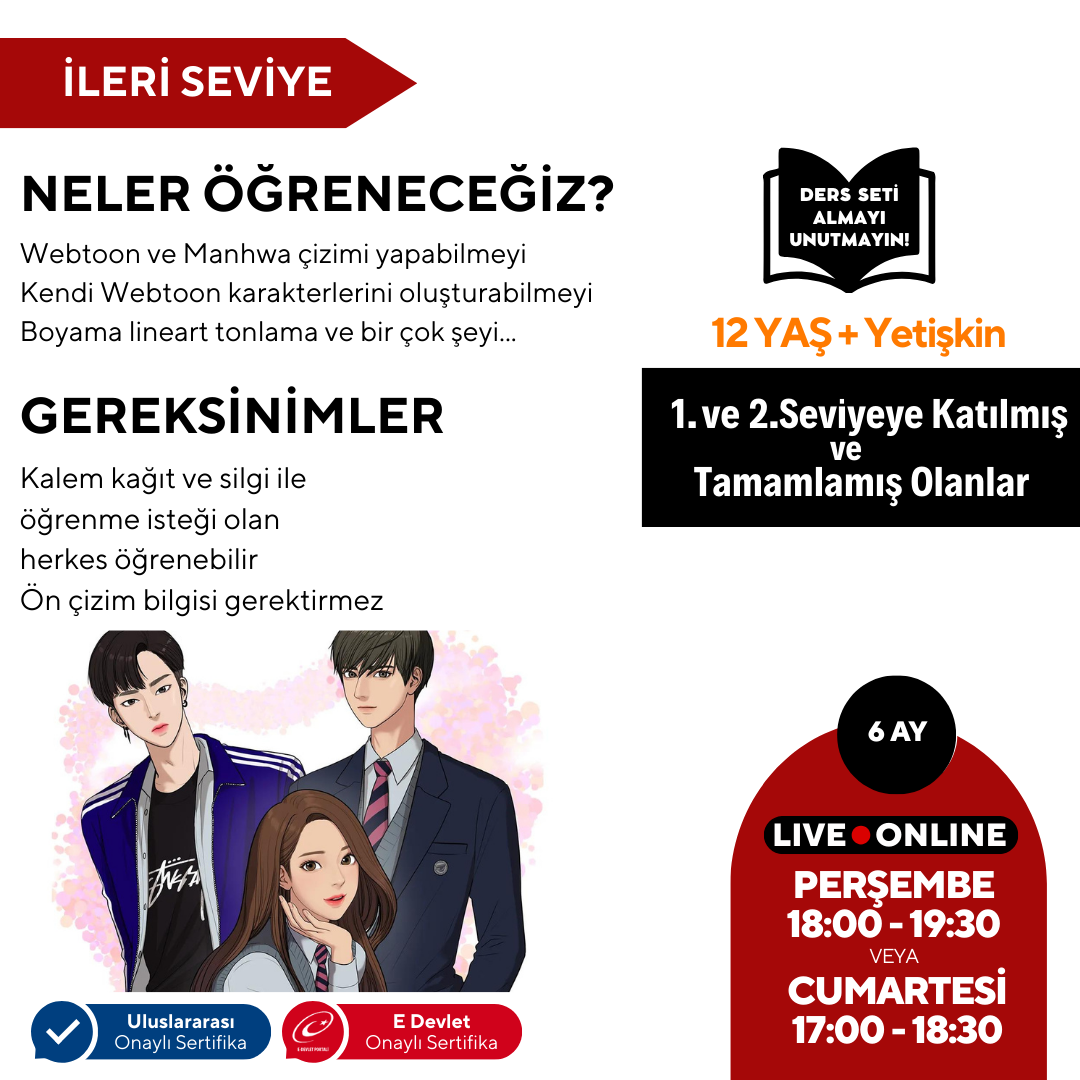 Webtoon and Manhwa (Korean Comic) Preparation (Advanced Level)