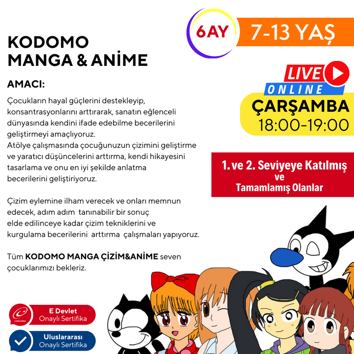 Kodomo Manga &amp; Anime Drawing (7-13 Years Old) - Advanced Level