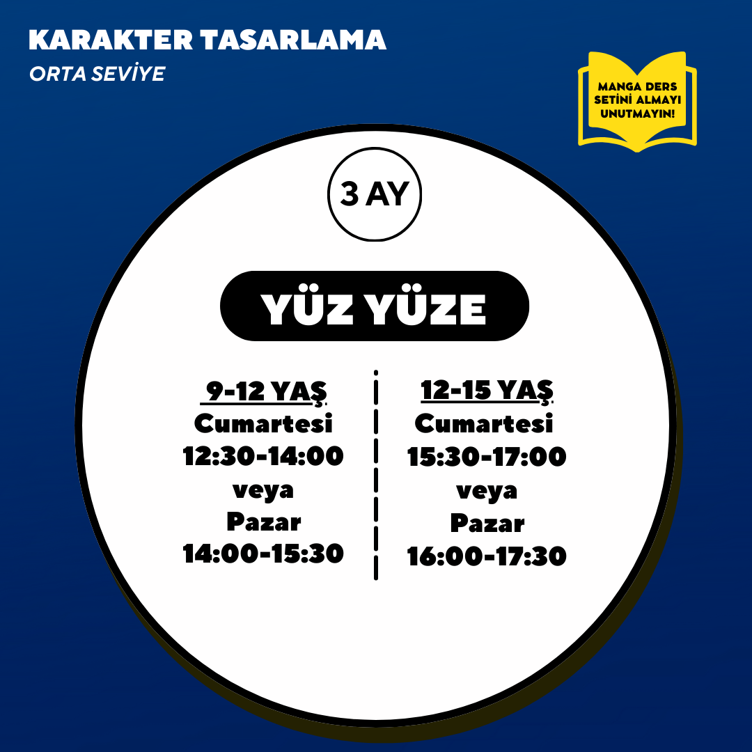 Character Design (Ages 9-15)(Intermediate Level) - Face to Face