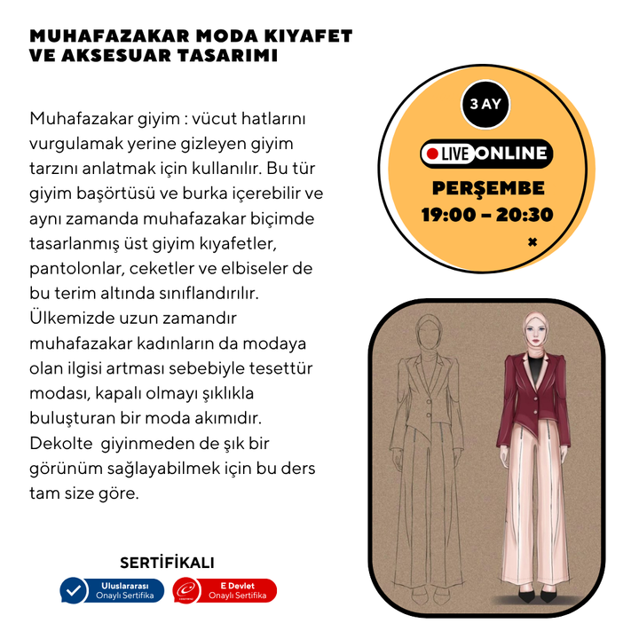 Conservative Fashion Clothing and Accessory Design