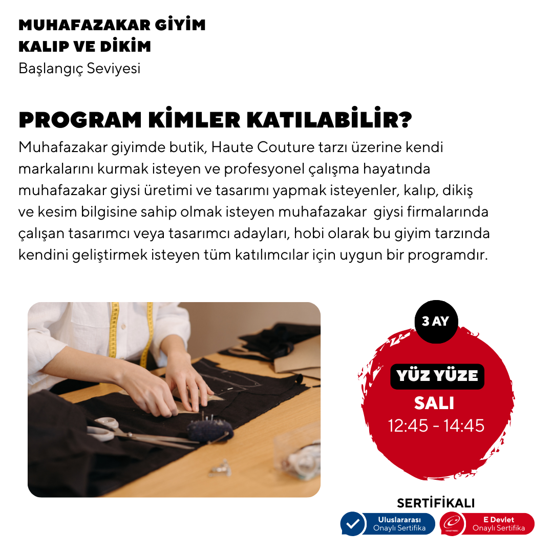 Conservative Clothing, Pattern and Sewing - Beginner Level