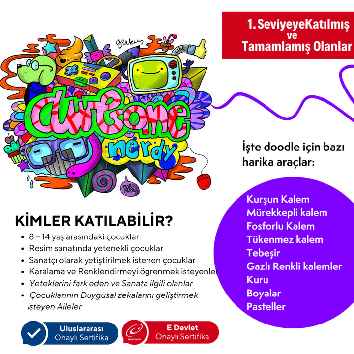 Doodle Sketching Art (8-14 Years Old) (Intermediate Level)