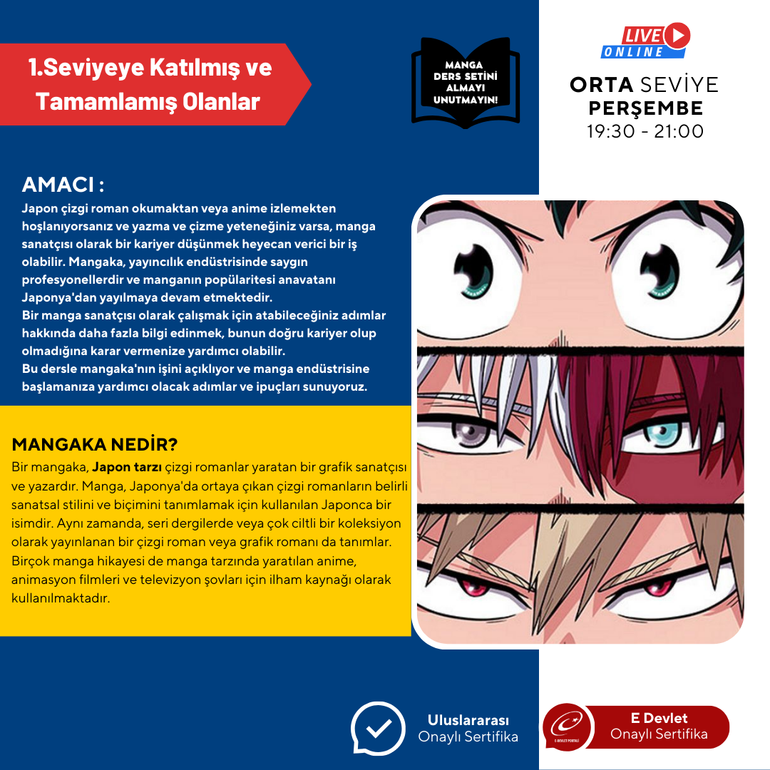 Japanese Comic Book (MANGA) Storyboard for Becoming a Mangaka (Intermediate)