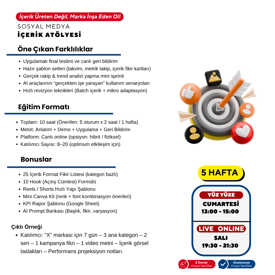 Sosyal Medya İçerik Atölyesi