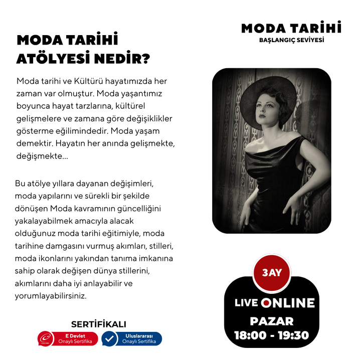 Fashion History + Ages 15 and up