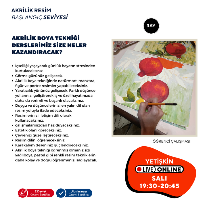 Acrylic Oil Painting (Adult)