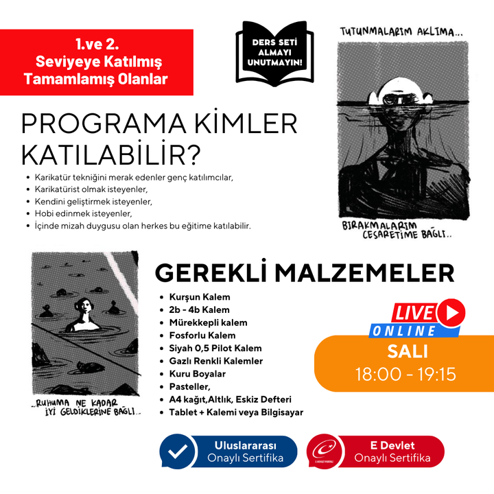 Advanced Cartoon Drawing (Ages 9-15)