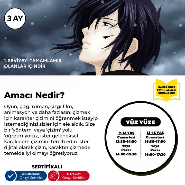 Character Design (Ages 9-15)(Intermediate Level) - Face to Face