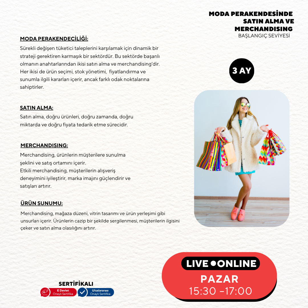 Fashion Retail Buying and Merchandising (Online) - Beginner Level