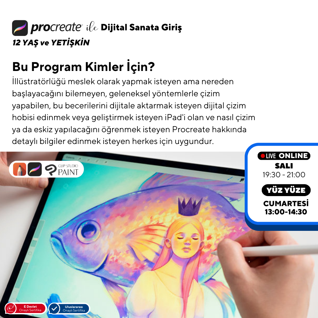 Introduction to Digital Art with Procreate (Ages 12+ and Adults)