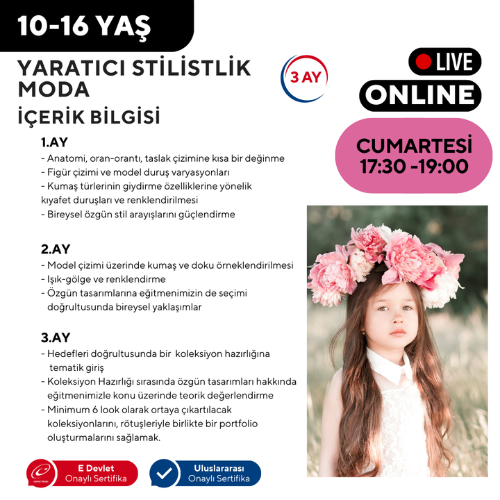 Creative Styling and Fashion (Ages 10-16)