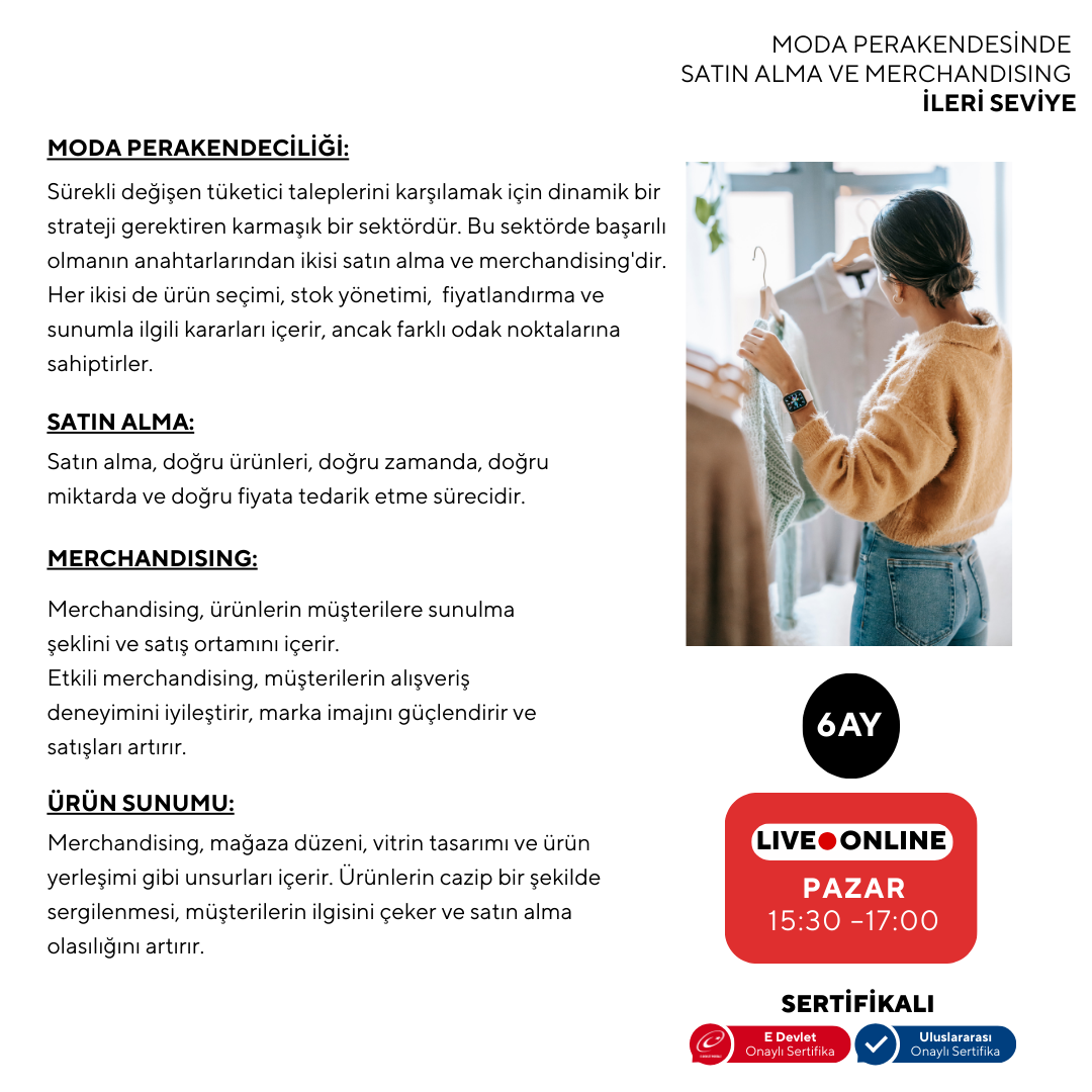 Fashion Retail Purchasing and Merchandising (Online)-Advanced Level 