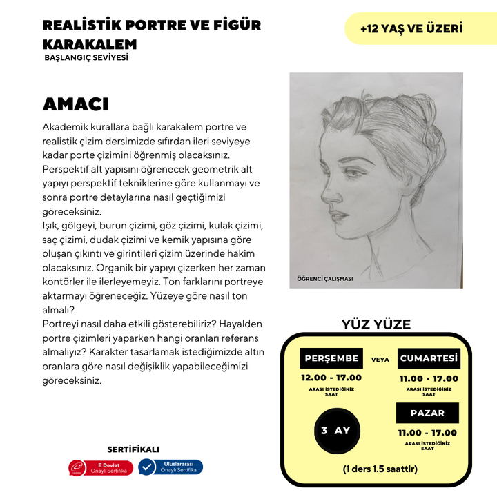 Realistic Portrait and Figure Pencil Drawing - Face to Face