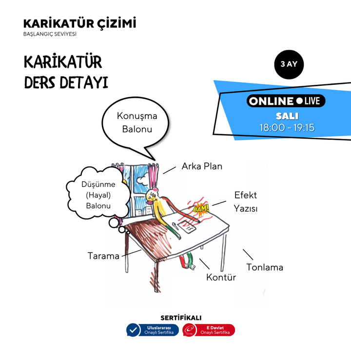Cartoon Drawing (Ages 9-15)