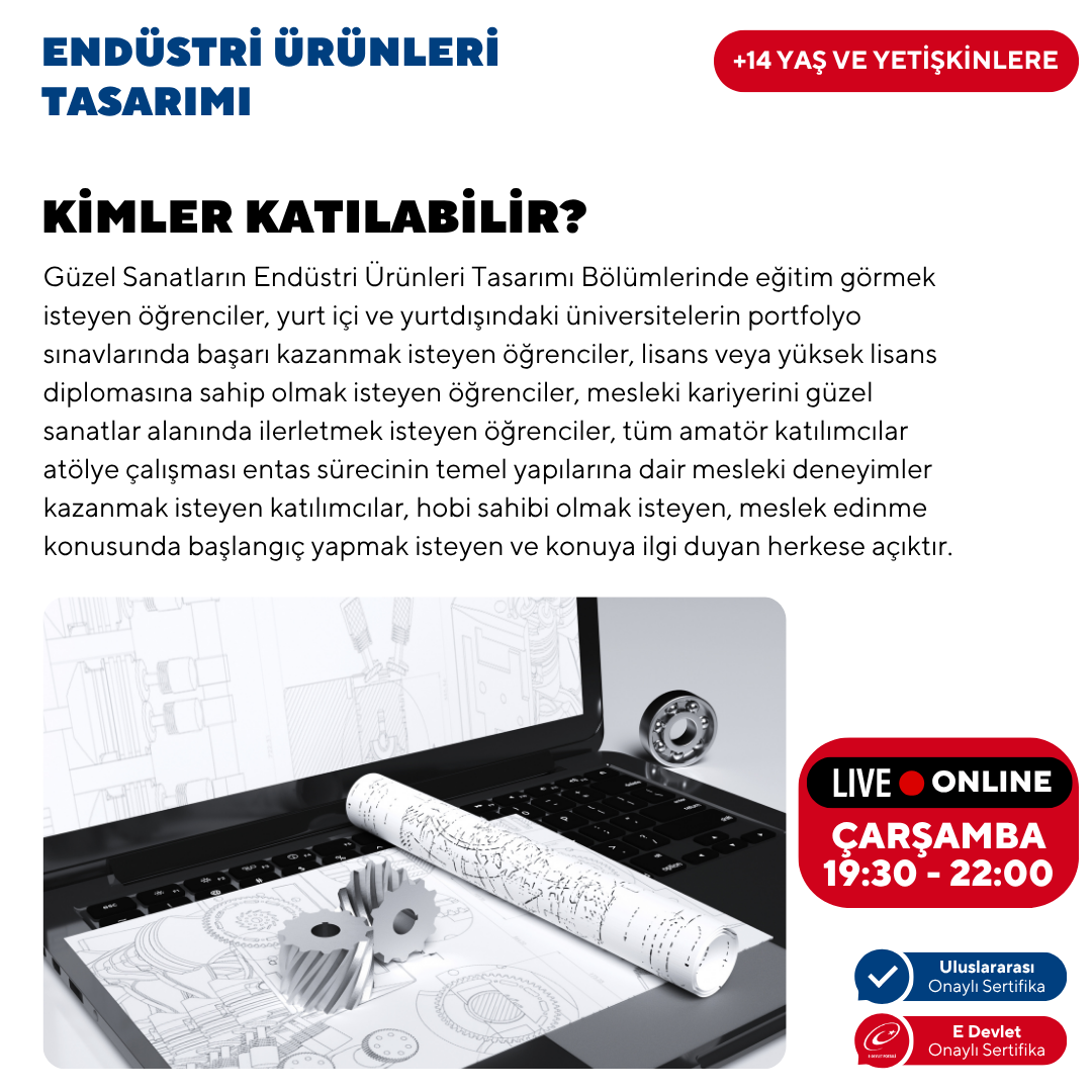 Endüstri Ürünleri Tasarımı  (+14 Yaş ve Yetişkin)