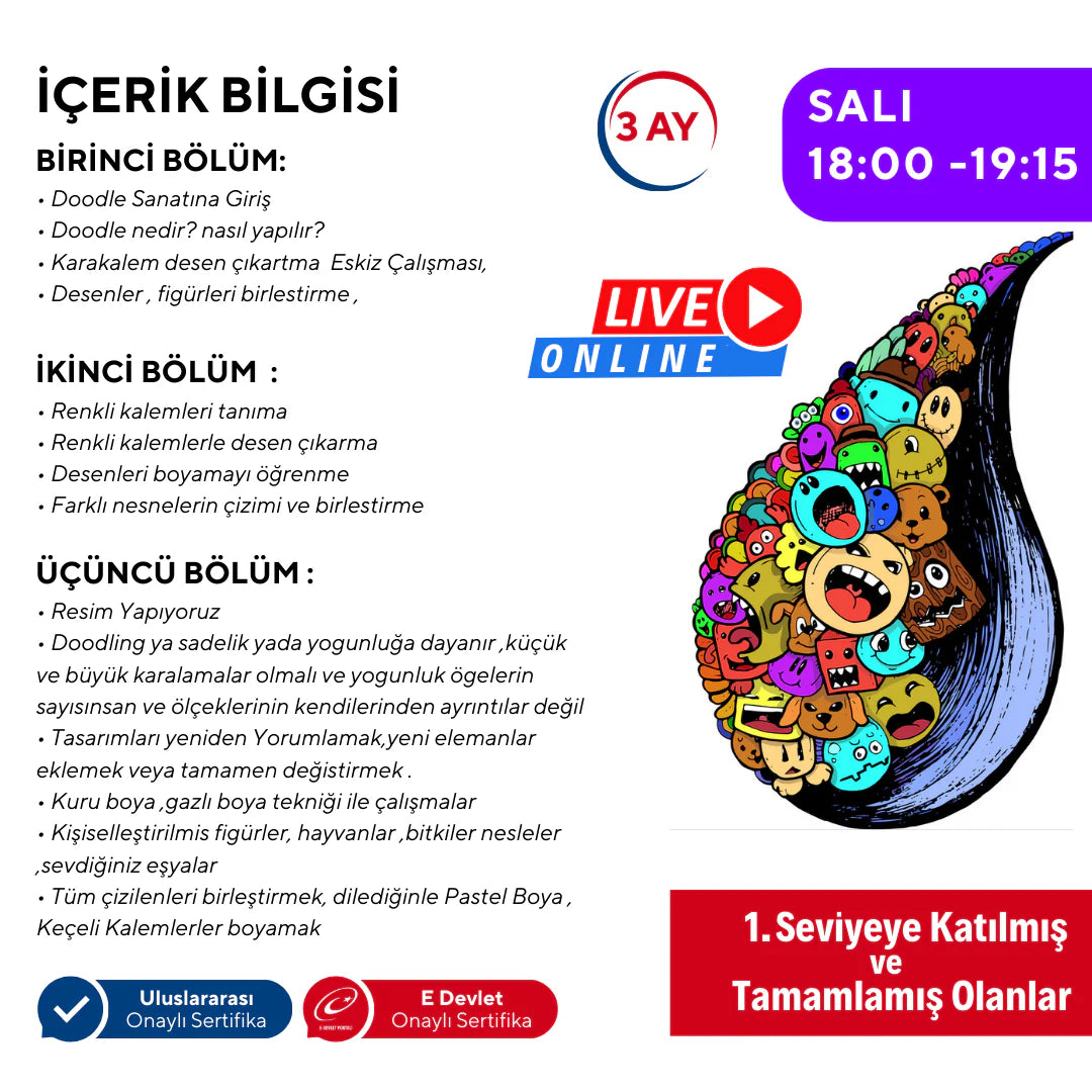 Doodle Sketching Art (8-14 Years Old) (Intermediate Level)