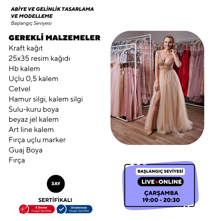 Evening Dress and Wedding Dress Design and Modeling