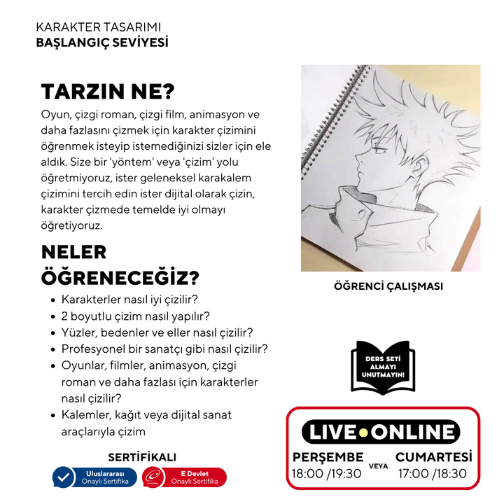 Character Design (Ages 12+)