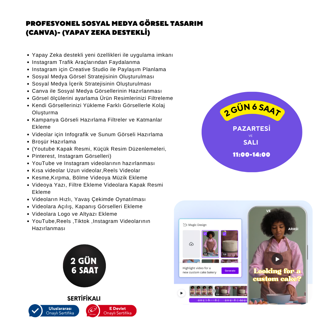 Professional Social Media Visual Design (Canva) - Face to Face