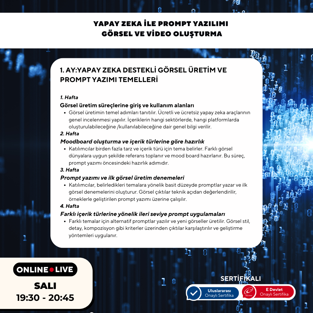 Prompt Software with Artificial Intelligence (Image and Video Creation) - Online