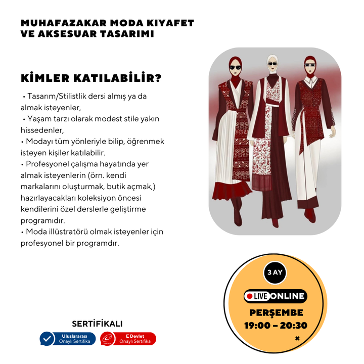 Conservative Fashion Clothing and Accessory Design