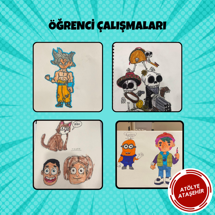 Cartoon Drawing - Face to Face (Advanced Level) (Ages 6-9)