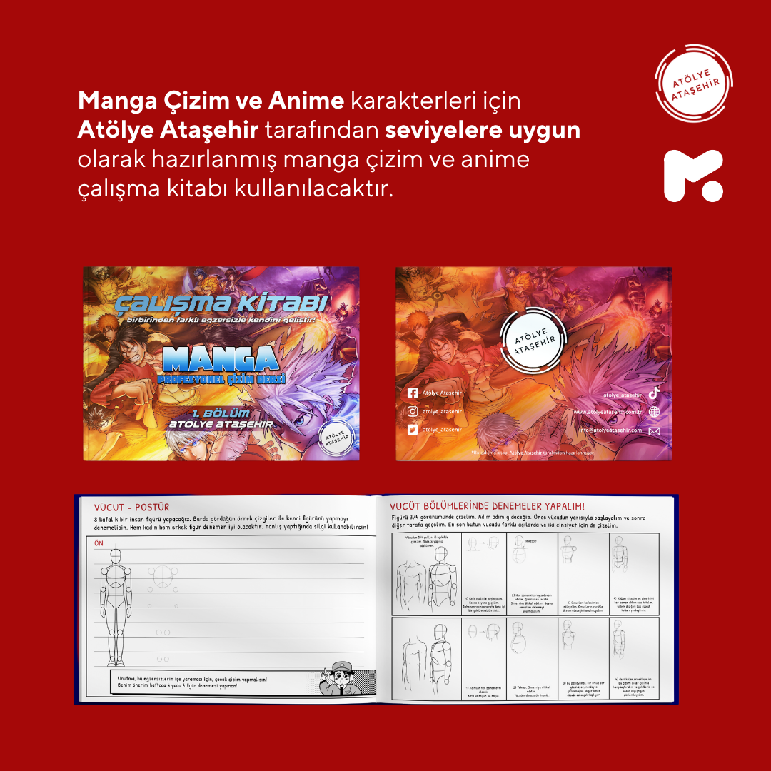 Manga Çizim Ve Anime Hazırlama -Yüz Yüze ( + 16 ve Yetişkin)