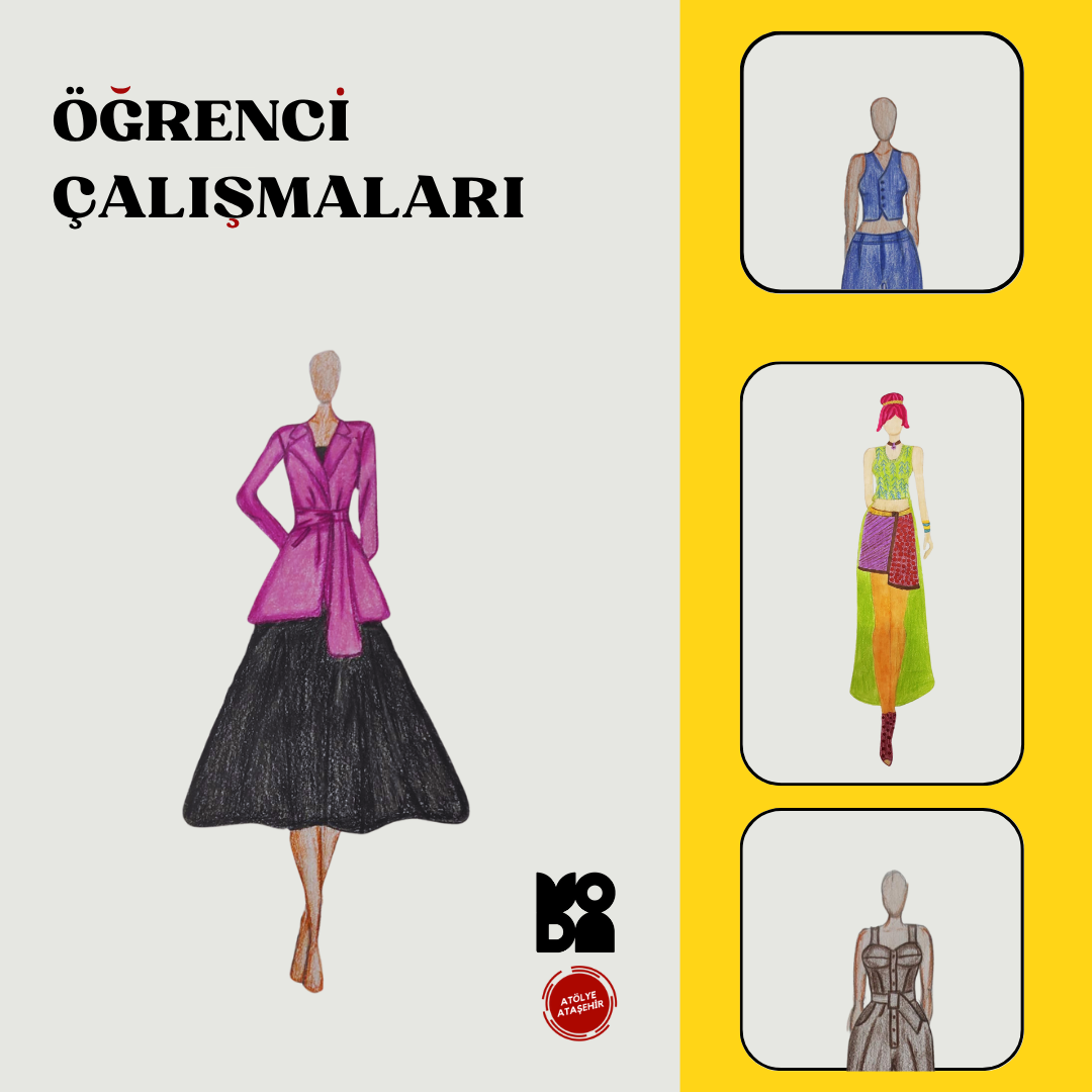 Moda (11-15 Yaş'a Özel)-Kıyafet Tasarım,Aksesuar,Temel Kalıp ( Online)