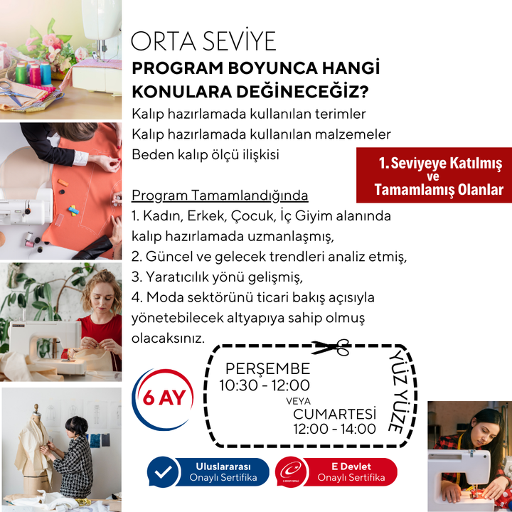 Modelistlik (Orta Seviye) -Yüz Yüze