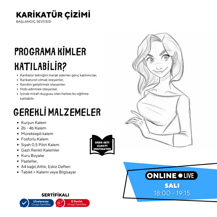 Cartoon Drawing (Ages 9-15)