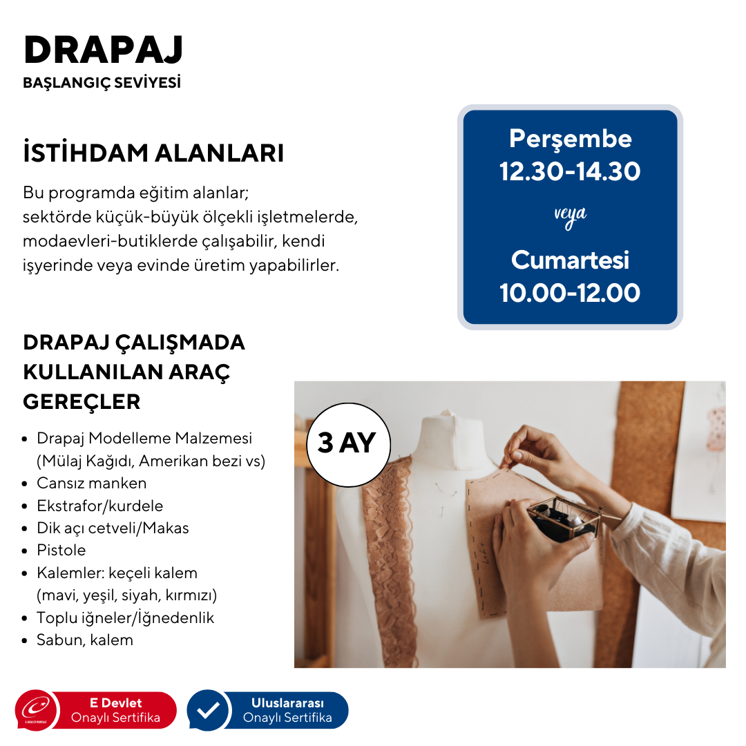 Draping (Beginner Level) - Face to Face