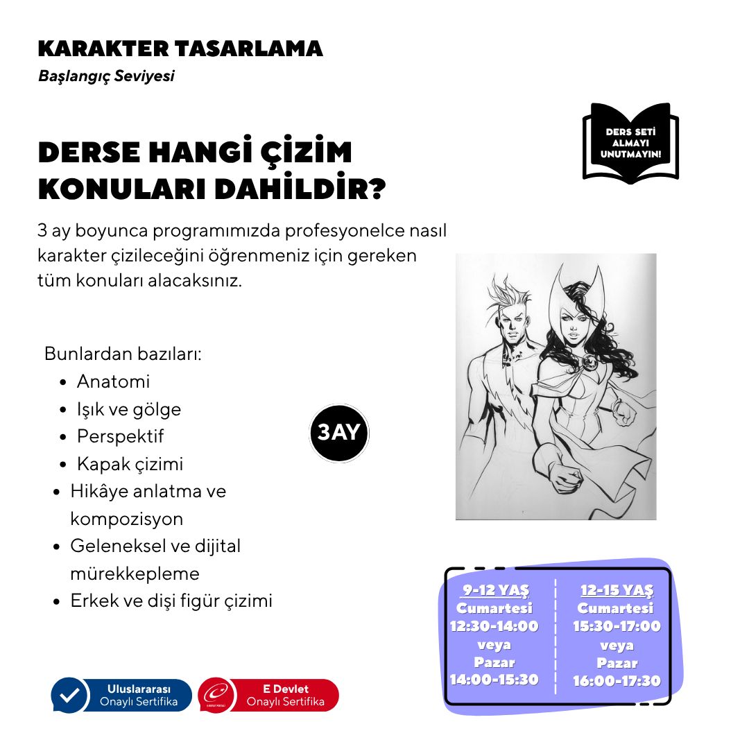 Character Design (Ages 9-15) - Face to Face 