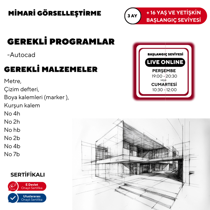 Architectural Visualization Beginner Level (Online)